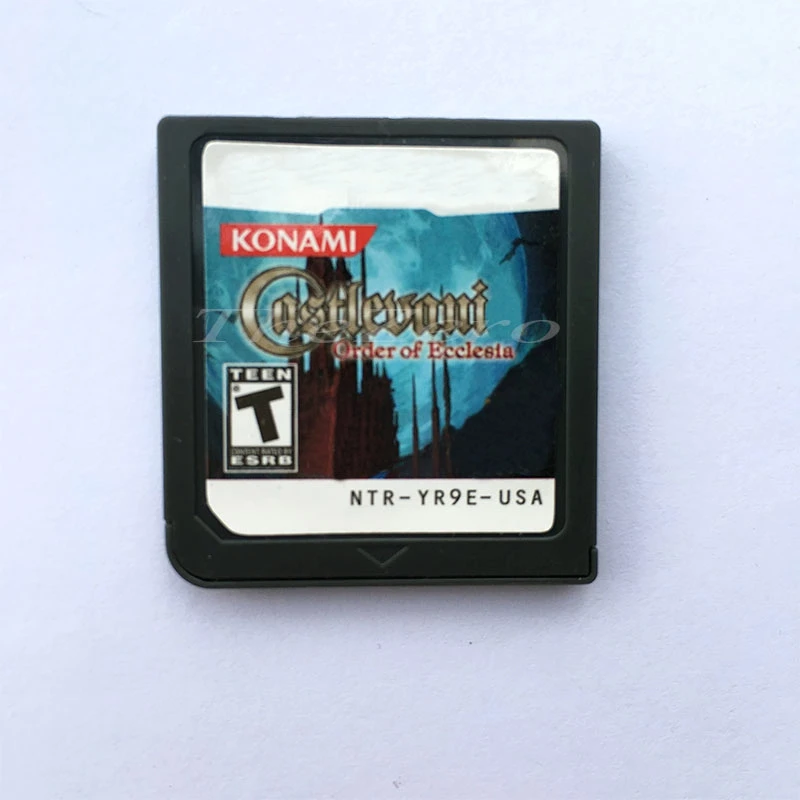 Кастлевания серии орден Ecclesia Dawn of Sorrow портретная видеоигра картридж консольная карта США Версия для DS3DS2DS консоли - Цвет: Order of Ecclesia US
