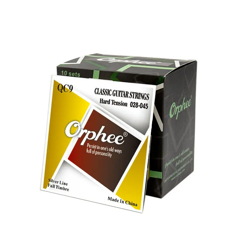 

ORPHEE-QC series QC5 QC9 Classical Guitar Strings Hard / Normal Tension 028-043 028-045 Ukelele Strings Accessory Classical