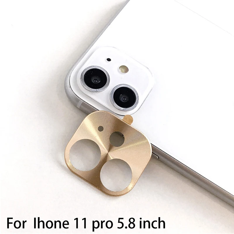 Металлический защитный чехол для объектива мобильного телефона для IPhone 11 Pro Max, защита для объективов камеры, бампер, кольцо, чехол, задняя крышка для смартфона