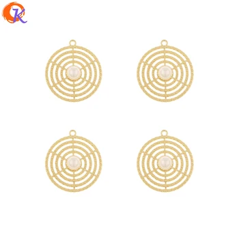 

Cordial Design 100Pcs 23*26MM Jewelry Accessories/Round Charms/Imitation Pearl/DIY Making/Hand Made/Earring Findings/Pendant