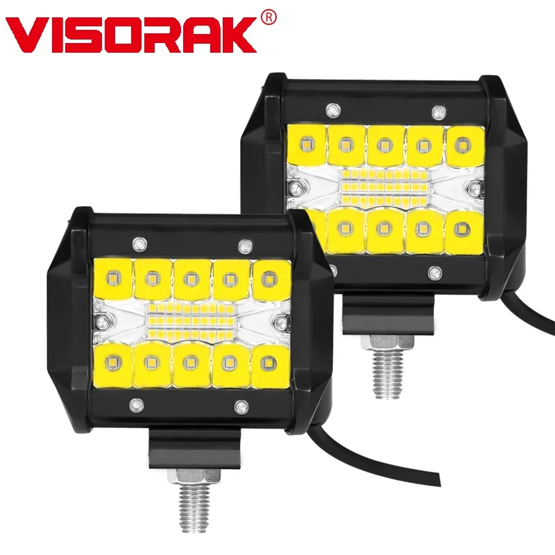 VISORAK 4 &quotдюймов 12V 24V комбо пятно авто светодиодный рабочий светильник бар