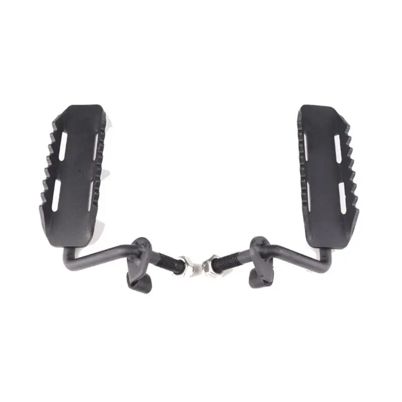 Black Steel wrangler Foot Pegs, Exterior Door Hinge Foot Rest Peg Pedal for Jeep Wrangler JK JKU 2007-(Pair) LX9C