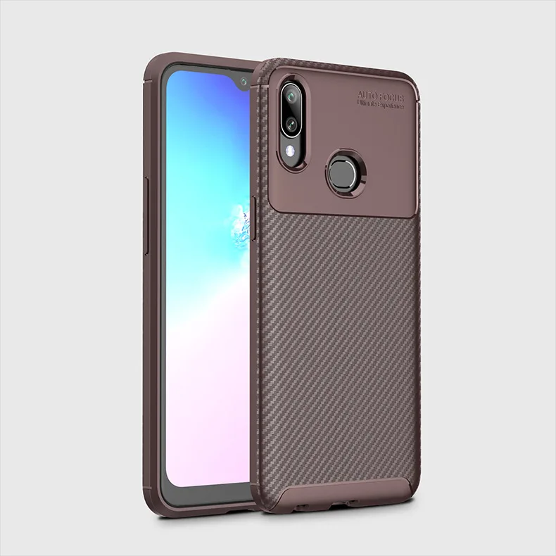 100 шт./лот углеродного волокна Мягкий чехол из ТПУ с узором чехол для samsung Galaxy A10S A20S A30S A40S A50S A70S A10E M30S