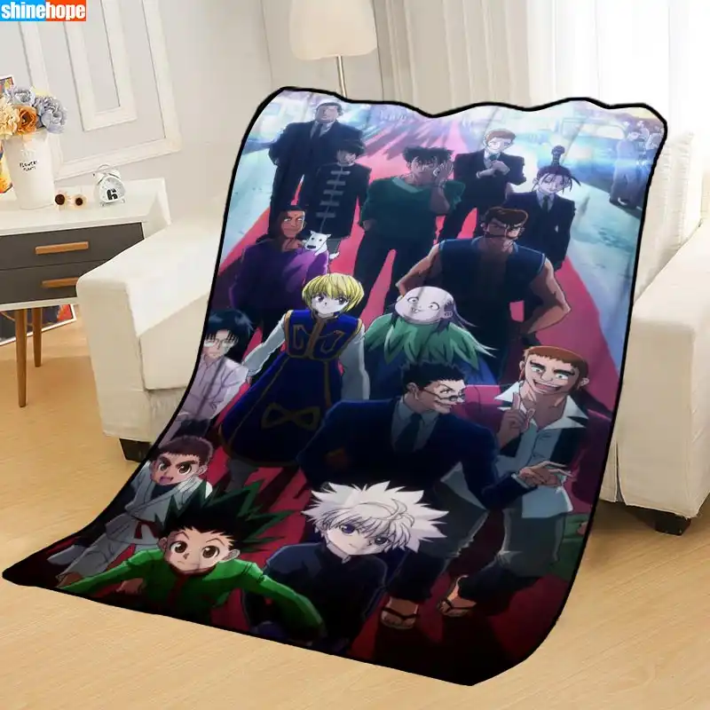 Custom Hunter X Hunter Blankets For Beds Throw Blanket Soft Blanket Summer Blanket Anime Blanket Travel Blanket Throw Aliexpress Custom Hunter X Hunter Blankets For Beds Throw Blanket Soft Blanket Summer Blanket Anime Blanket Travel Blanket Throw Aliexpress