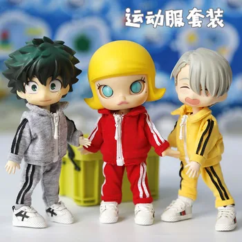 

Ob11 baby clothes accessories Molly Jasmine BJD small red hat can wear baby clothes accessories casual autumn sportswear set