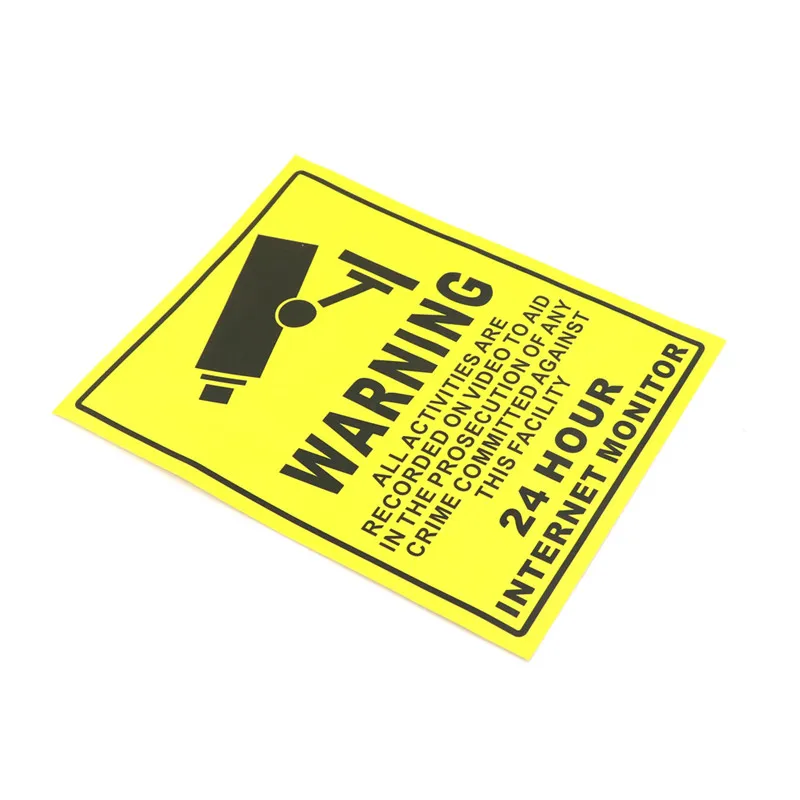 CCTV Security Camera System Warning Sign Sticker Decal Surveillance 200mm*250mm