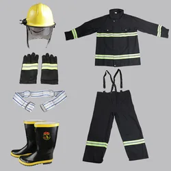 Équipement de Combat pour 5 pièces, combinaisons de Combat, ignifuge, haute température, vêtements de protection contre le feu, gants de protection, chaussures 