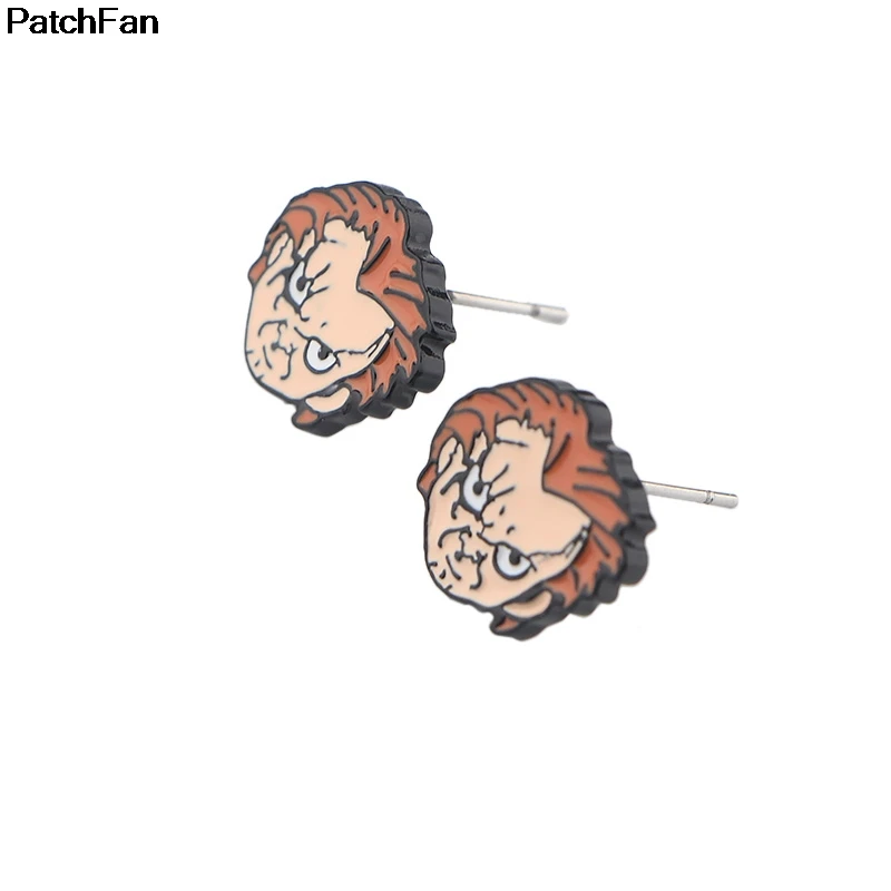 Patchfan детская игра панк прелестные серьги эмаль цинка творческие вечерние сувениры для женщин подарок ювелирные изделия для фанатов A2394