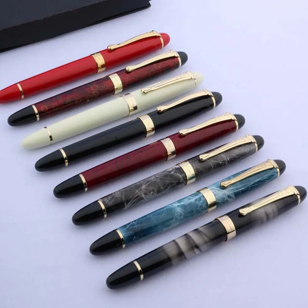 Ручка перьевая Jinhao X450 металлическая карандаш с золотистым наконечником среднего