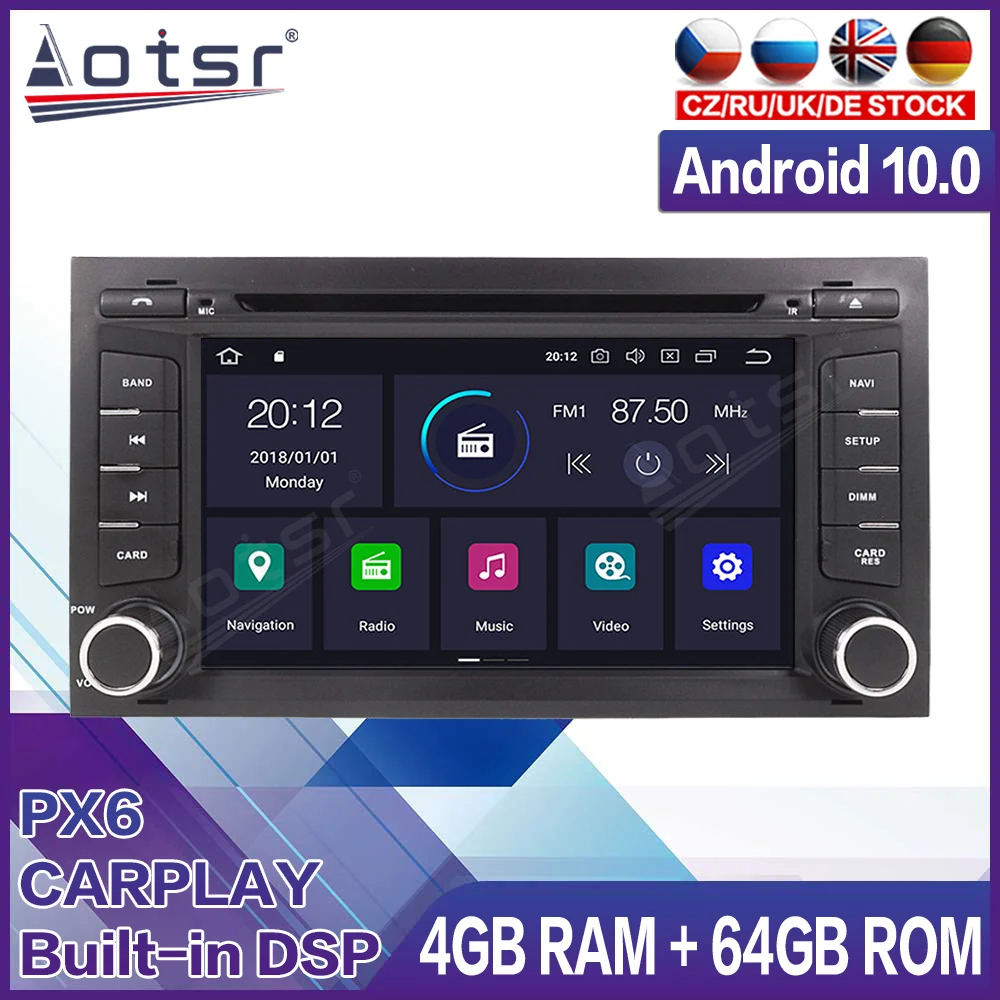 US $282.17 For Seat Leon MK3 20122018 Car Multimedia Radio Player Stereo Android 10 DSP 62 inch IPS Audio Radio GPS Navigation Head Unit