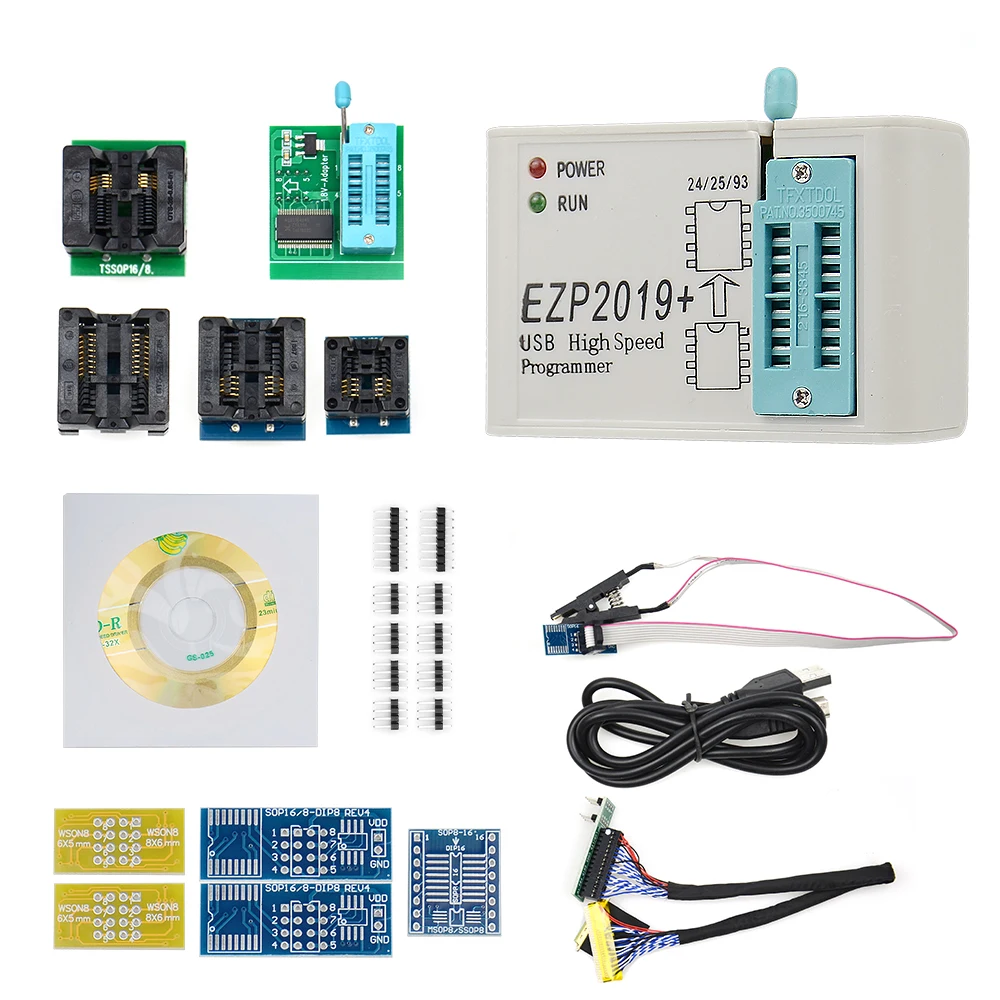 EZP EZP2019+ высокоскоростной USB SPI программатор EEPROM лучше чем CH341A EZPO2010 EZP2013 minipro адаптер