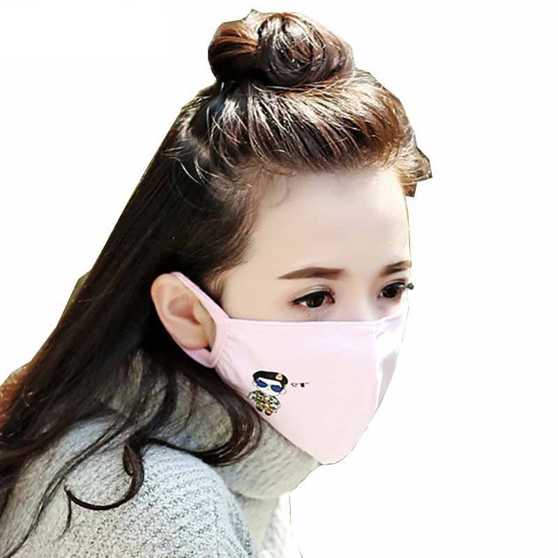 1 шт. корея унисекс пыли аллергии маски от гриппа моющиеся дыхания здоровый Респиратор безопасности маски со ртом для лица для девочек и