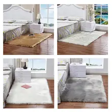 Yfashion 40X40 см моющаяся искусственная накидка из овчины для стула, покрытие из теплой шерсти, коврик для сиденья, небольшой ворсистый ковер