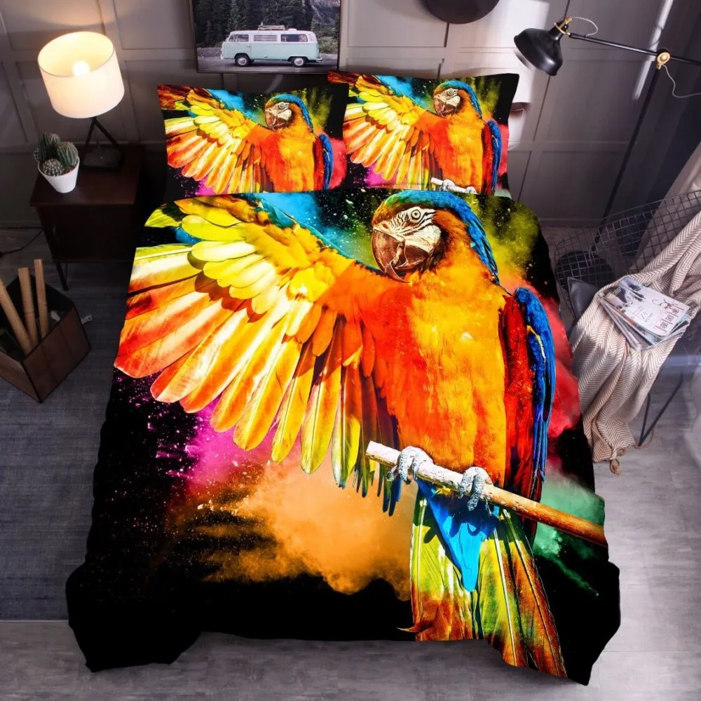 

Bedding Set 3D Design Duvet Cover Sets King Queen Twin Size Dropshipping Gift for children Owl