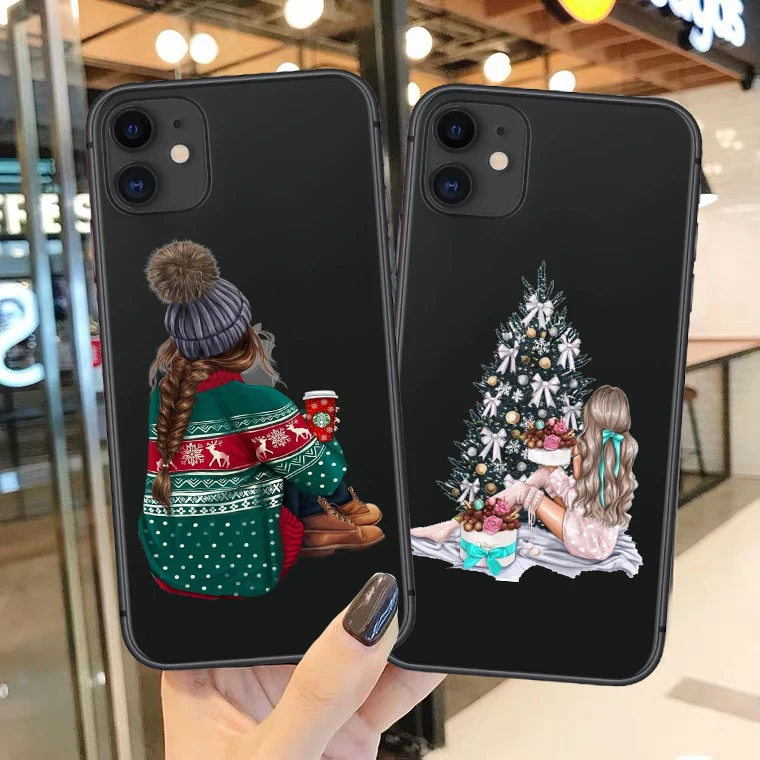 

Merry Christmas VOGUE boss girl soft silicone TPU phone cover case for iPhone 12 11Pro Max 5 5S 6 6S 7 8Plus XS Max XR X10 Copue