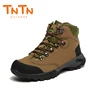 TNTN Mens Genuine Leather Waterproof Trekking Shoes Hiking Boots For Men Outdoor Sports Sneakers Unisex Breathable Walking Boots ► Photo 3/6