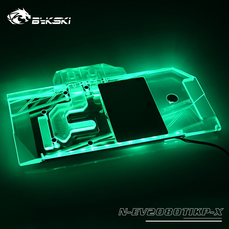 Bykski GPU водоблок для EVGA NVIDIA Geforce RTX 2080TI KINGPIN полное покрытие Видеокарта водоблок, N-EV2080TIKP-X