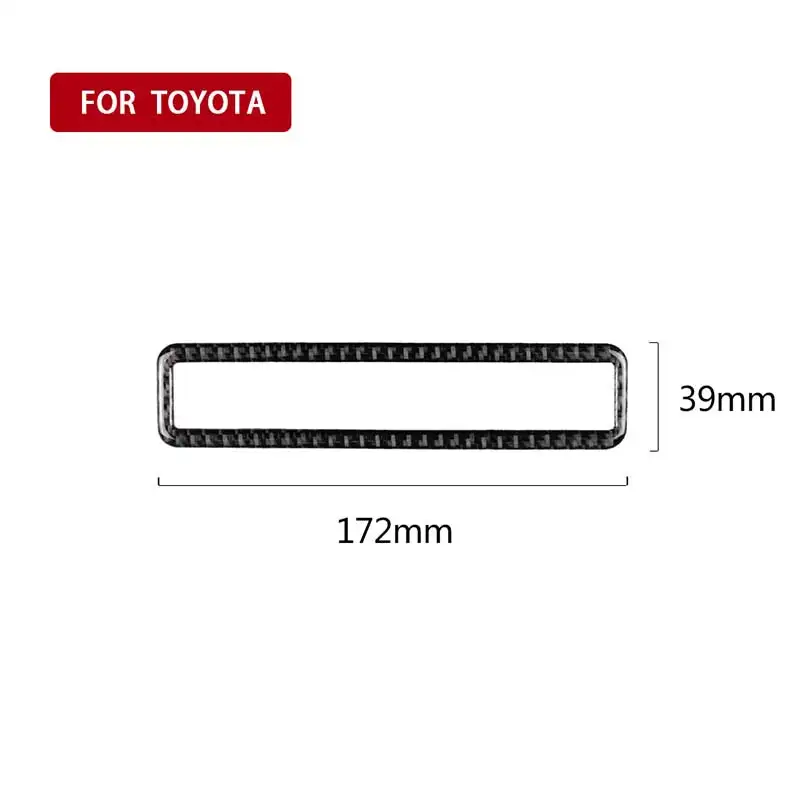 Для Toyota Camry аксессуары для салона автомобиля из углеродного волокна основная многофункциональная рамка для кнопок внутренние наклейки