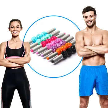 

Massage Roller Stick Muscle Body Massage Relax Tool Muscle Roller Sticks With 5 Points Spiky Ball Release Pain Leg ,Neck & Back
