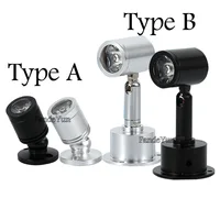 Dimmable LED Mini Downlights 1W 3W AC85-265V Jewelry Display Ceiling Recessed Cabinet Spot Lamp white/black/silver DC12V 2