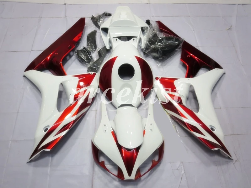

4 Gifts New ABS Injection mold Full Fairing Kit Bodywork set fit for HONDA CBR1000RR 1000RR 2006 2007 06 07 Red white bright