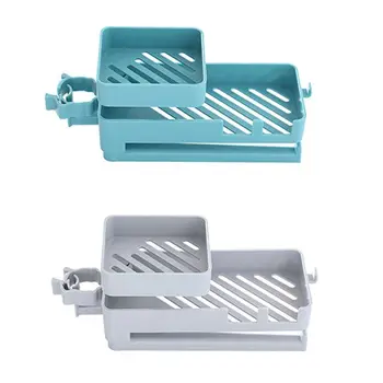 

Double-layer Sink Hanging Rack Rotary Faucet Storage Holder Dish Cloth Organizer C63B