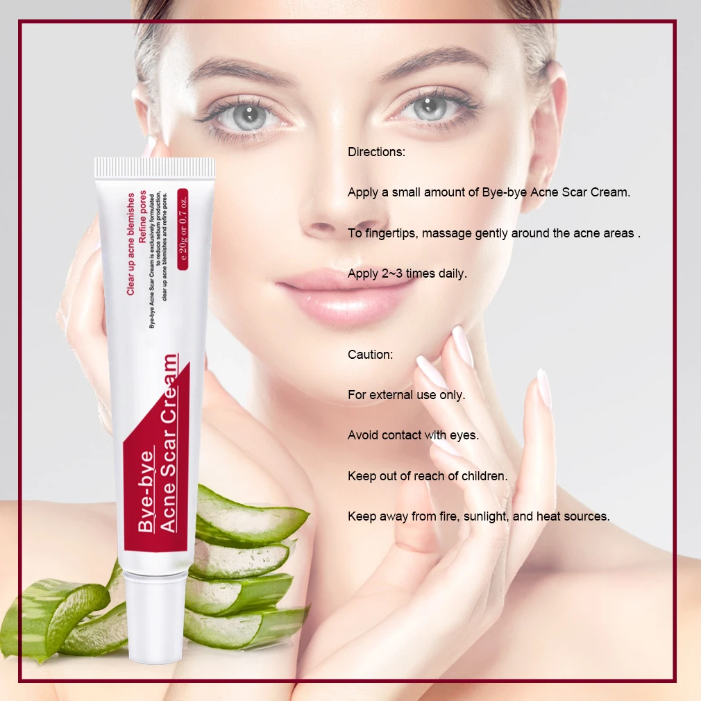 Acne Treatment Face Cream Anti Acne Scar Removal Pimple Blackhead Moisturizing Whiten Oil-control Shrink Pores Skin Care 20ML