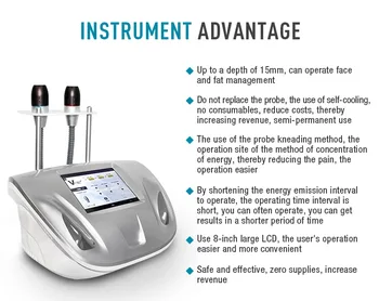 

2 Handle Ultrasonic Radar Line Carve Machine V-shape Face Skin Tightening Lifting Face Skin Care Tools Beauty Machine For Face