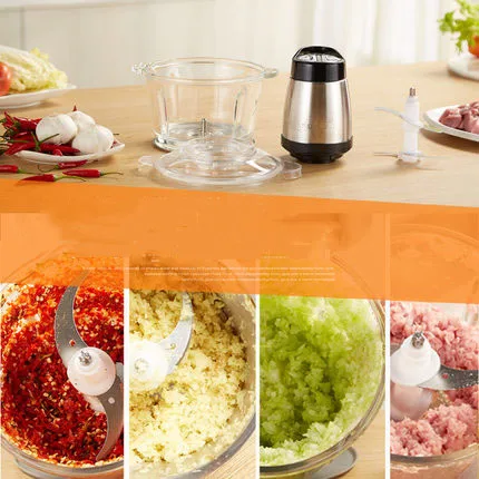 Meat Slicer 2L 220V Multi-functional Electric Meat Mincer Grinder Vegetable Cutter Household Food Processor Food Chopper