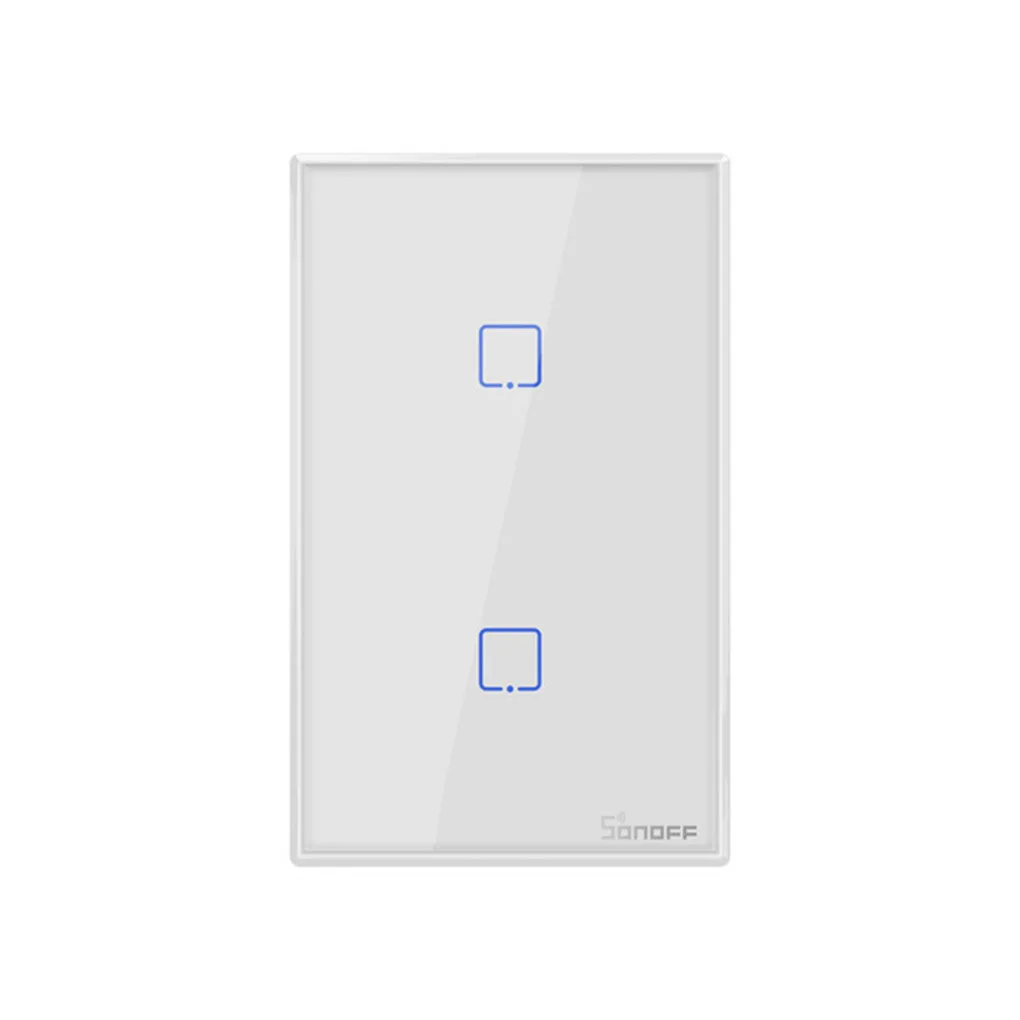 Интеллектуальный выключатель света SONOFF T2US TX Smart Wifi сенсорный настенный светильник Панель переключения умный дом 1/2/3 433 RF/Голосовое управление/приложение Управление нам Стандартный