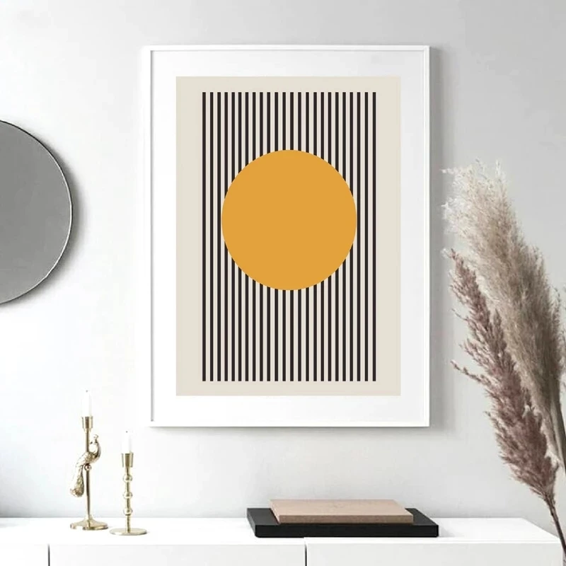 

Bauhaus Exhibition Unique Geometric Poster Minimalist Art Canvas Print Abstract Painting Wall Picture for Living Room Home Decor