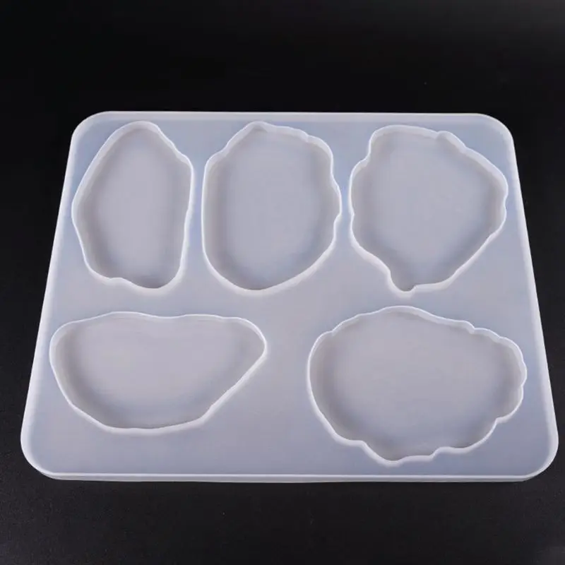 

Large Table Decoration Mold Coaster Set Multi-standard Cup Mat Silicone Molds DIY Crystal Epoxy UV Glue Mold B95F