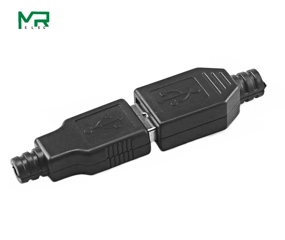 Лидер продаж; Новинка; Тип A входящий штекер USB 4-контактный Штекерный разъем USB разъем с черным Пластик крышка