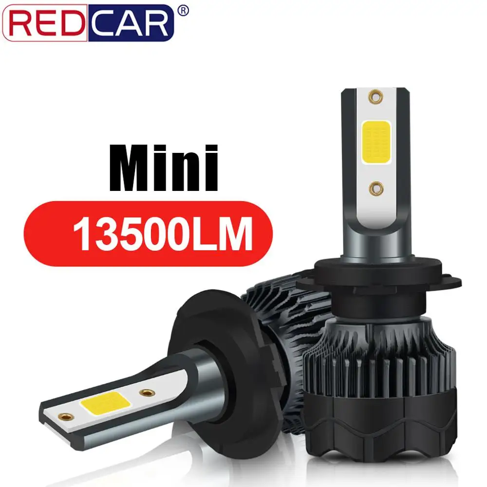 2шт H7 H4 Светодиодная лампа COB H1 H3 H11 9005 HB3 9006 HB4 13500LM Автомобильная противотуманная