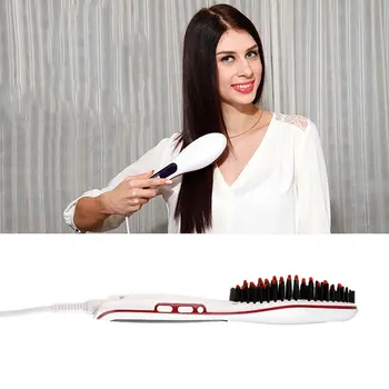 

Auto Electric Hair Straightener Comb Brush Auto Hair Massager UK Plug