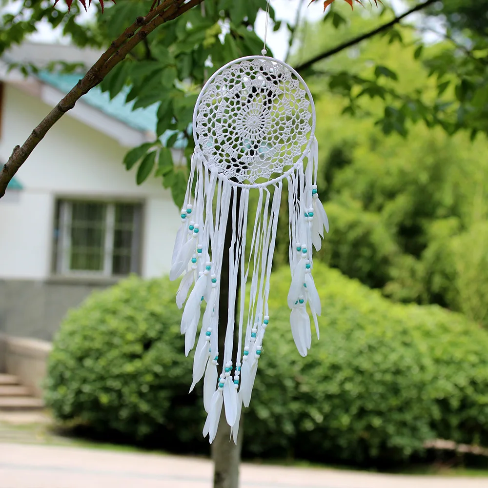 MS6133B Swan Feather Dreamcatcher Feather Hanging Decoration Wall Decoration Indoor Pendant Wall Hanging Decoration