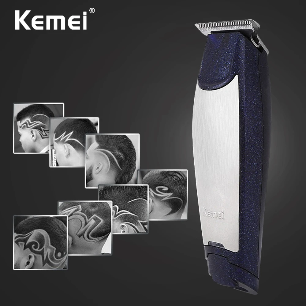 KEMEI триммер для волос бороды Kemei 5021 машинка стрижки Волшебный зажим Беспроводная