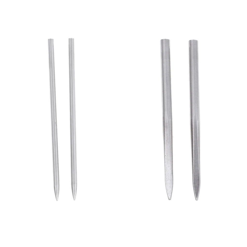 2pcs 80mm Long Stainless Steel   Fid Lacing Stitching Needle with 2mm/3mm