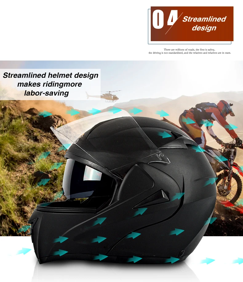 Добродетель для мужчин и женщин флип мотоциклетный шлем двойной щит с внутренним солнечным объективом и съемными внутренними накладками велосипедный шлем