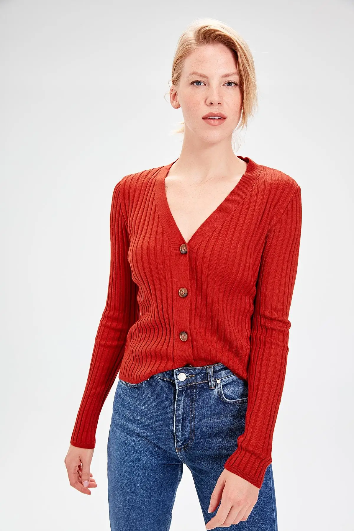 

Trendyol Tile Sweater Cardigan TWOAW20HI0058