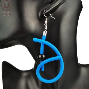 UKEBAY NEW Fashion Design Drop Earrings For Women Big Earrings Gothic Handmade Jewelry Rubber Earring Ear Accessories Party Gift