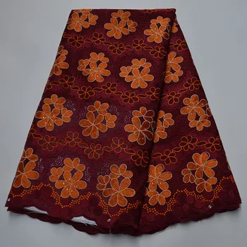 

2020 High quality Swiss voile laces in Switzerland hot sale African polish cotton dry lace fabric for Nigerian man women 5 yards