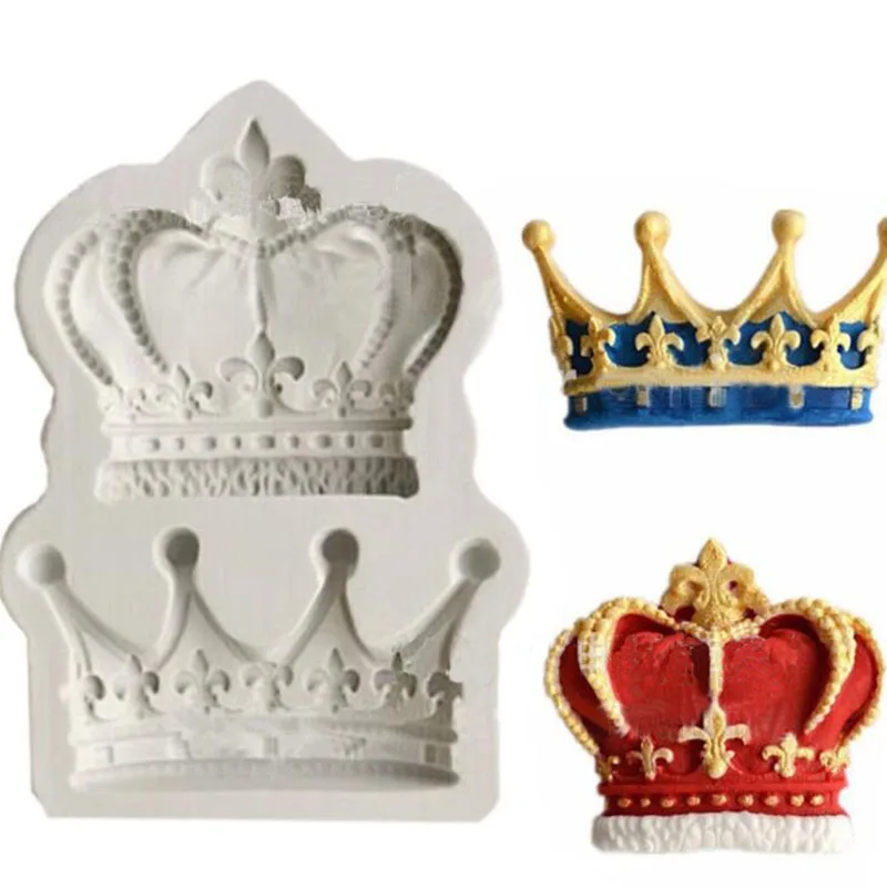 Короны от принцессы королевы короны молдинги искусственная помадка торт кекс