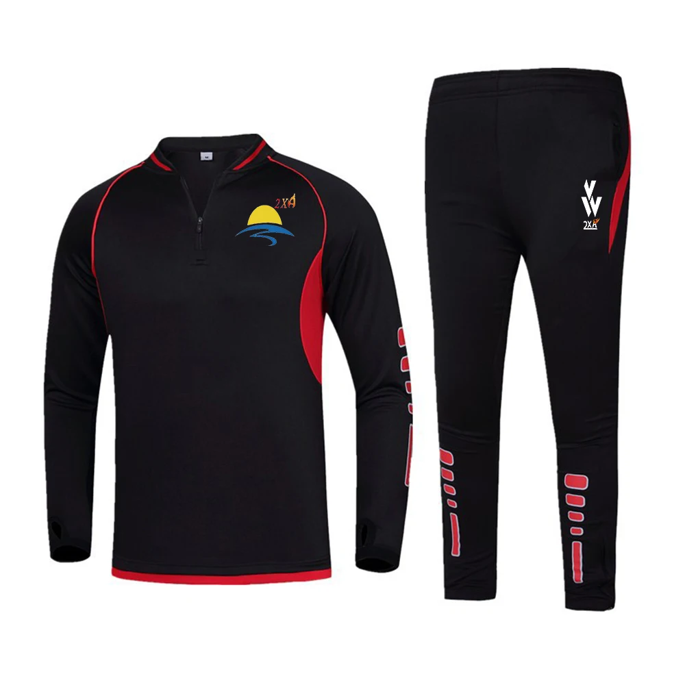 Personality Men's Running Sets Compression set Dry Fit GYM Sport Jogging Compression t shirt Pants Suits Leggings Plus Size M-4X - Цвет: 3