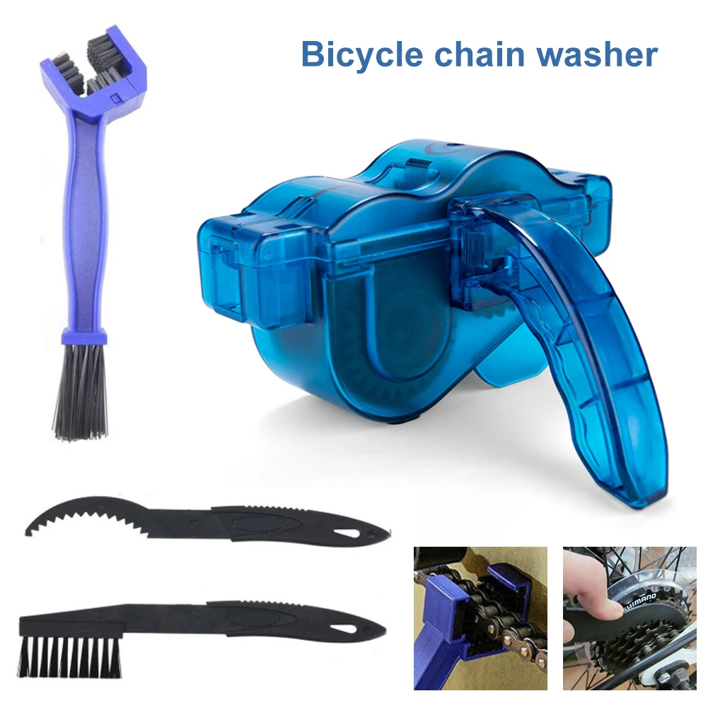 Bicycle Chain Cleaner Portable Mountain Bike Clean Machine Brushes MTB
