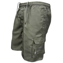 

2021 Summer Cotton Cargo Shorts Men's Loose Work Casual Outdoor Military Short Pants Multi Pocket Hot breeches