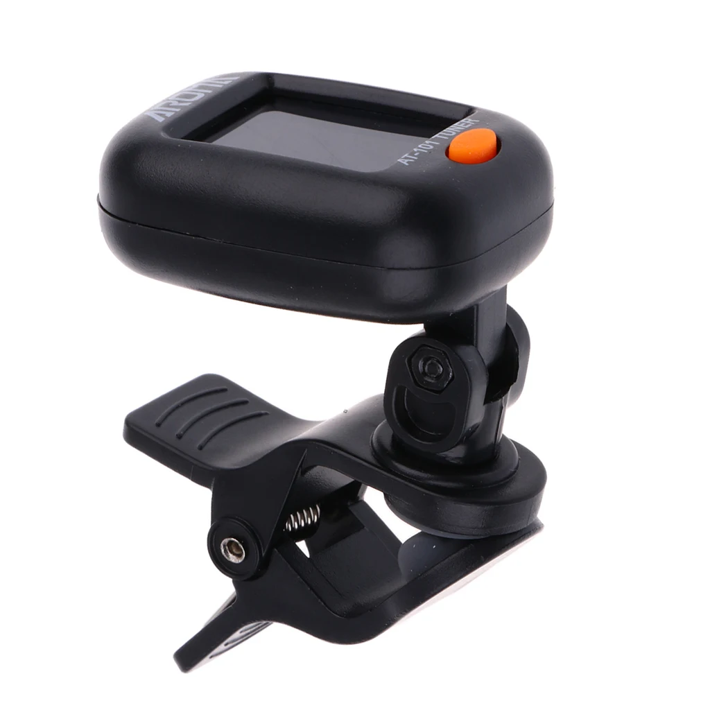 Digital Clip-on Guitar Tuner For Acoustic Guitar Parts 360 Degree Rotatable