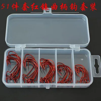 Набор крючков для рыбалки рыболовный крючок 2#1#1/0#2/0#3/0# Dezhou City Fishing Group Lure