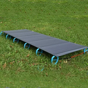 

Travel Cot Single Outdoor Camping Sleeping Climbing Hiking Aluminium Frame Rest Folding Bed Sturdy Ultra Light Portable Mat