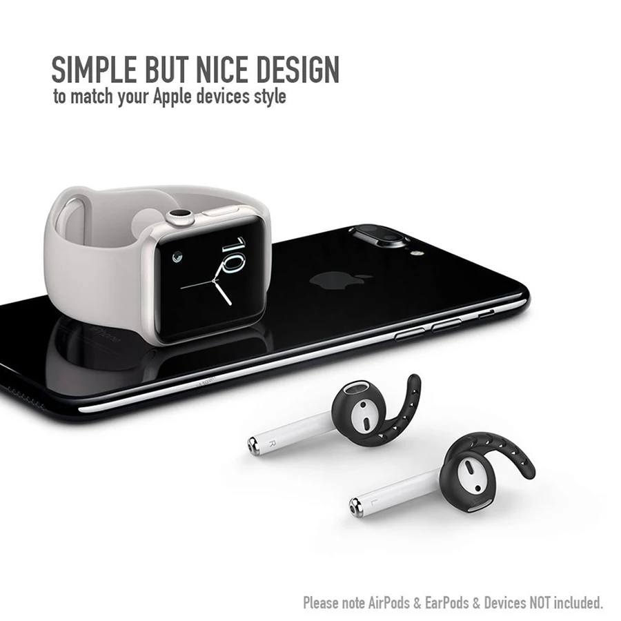 Для Airpods 1 2 силиконовый чехол для наушников с крюком для Airpods аксессуары для наушников